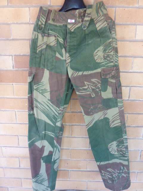 Uniforms - B)RHODESIAN (BRUSHSTROKE CAMO)-TROUSER-GOOD CONDITION-LOW ...